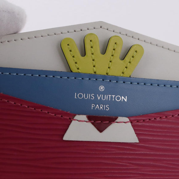 LOUIS VUITTON Epi Porte Cartes Simple Pass Case Pink M60785 LV Auth 195929V