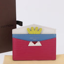 LOUIS VUITTON Epi Porte Cartes Simple Pass Case Pink M60785 LV Auth 195929V-12