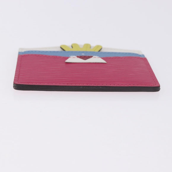LOUIS VUITTON Epi Porte Cartes Simple Pass Case Pink M60785 LV Auth 195929V
