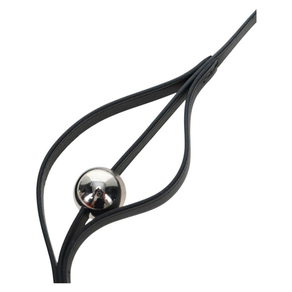 HERMES Necklace Leather Black Auth 195933V