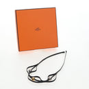 HERMES Necklace Leather Black Auth 195933V-14