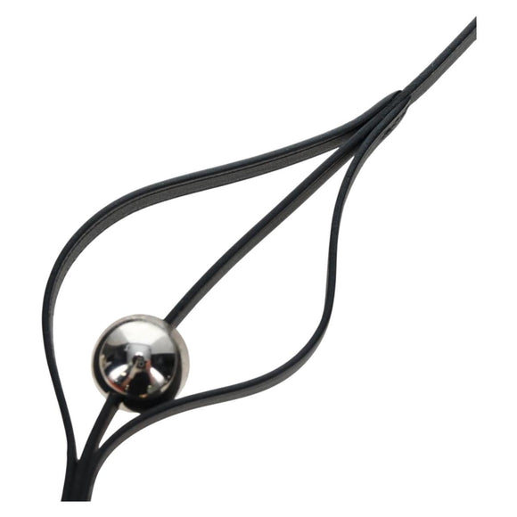 HERMES Necklace Leather Black Auth 195933V