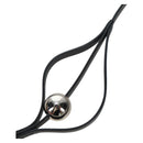 HERMES Necklace Leather Black Auth 195933V-8