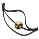 HERMES Necklace Leather Black Auth 195933V-9