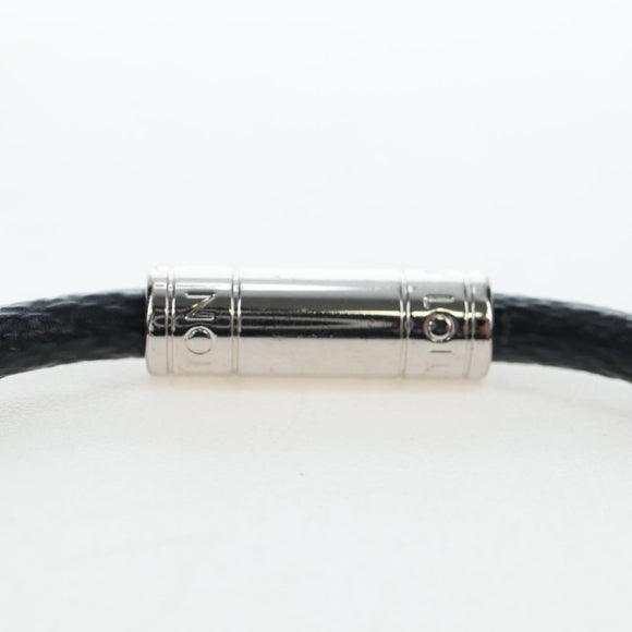 LOUIS VUITTON Damier Graphite Bra Rubbed Keep It Bracelet M6609E LV Auth 195934V