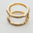 LOUIS VUITTON LV Iconic Strass Ring metal Gold Tone M1463M LV Auth 195935M-11