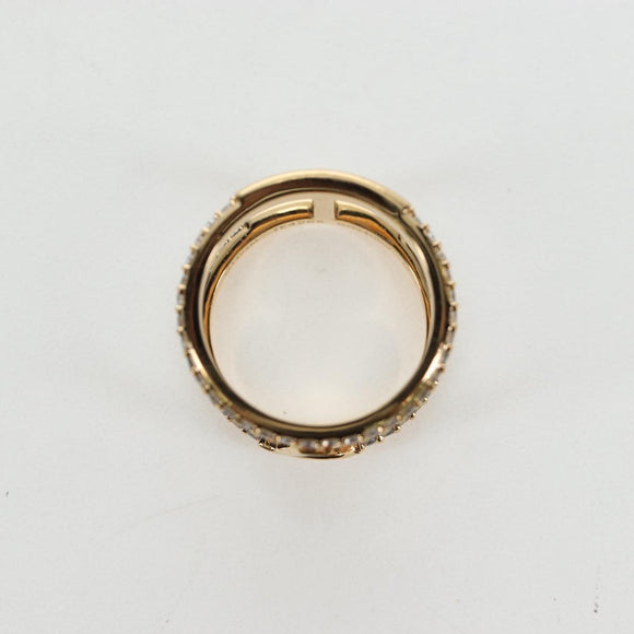LOUIS VUITTON LV Iconic Strass Ring metal Gold Tone M1463M LV Auth 195935M