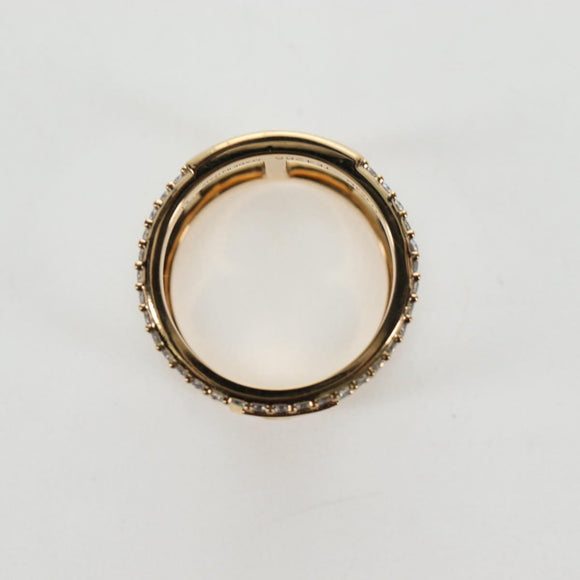 LOUIS VUITTON LV Iconic Strass Ring metal Gold Tone M1463M LV Auth 195935M