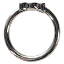 CELINE Trion Asymmetric Ring metal Silver #10(JP Size) Auth 195936M-10