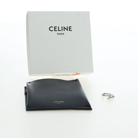 CELINE Trion Asymmetric Ring metal Silver #10(JP Size) Auth 195936M