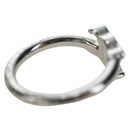CELINE Trion Asymmetric Ring metal Silver #10(JP Size) Auth 195936M-6