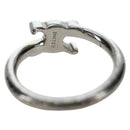 CELINE Trion Asymmetric Ring metal Silver #10(JP Size) Auth 195936M-7
