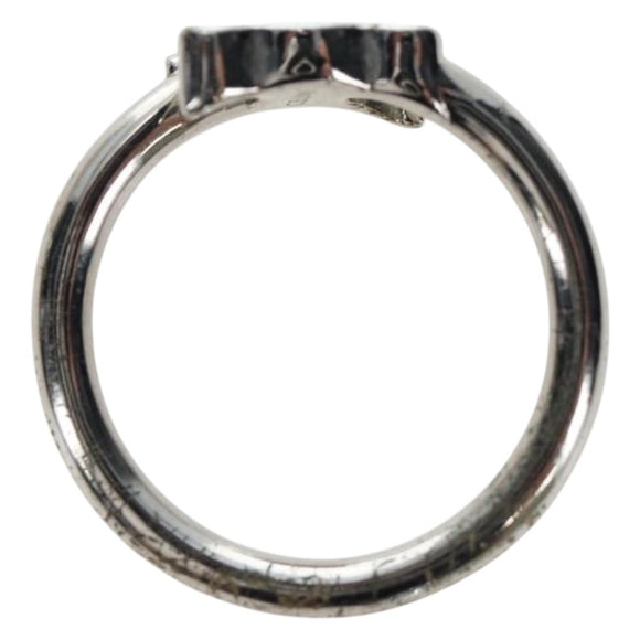 CELINE Trion Asymmetric Ring metal Silver #10(JP Size) Auth 195936M