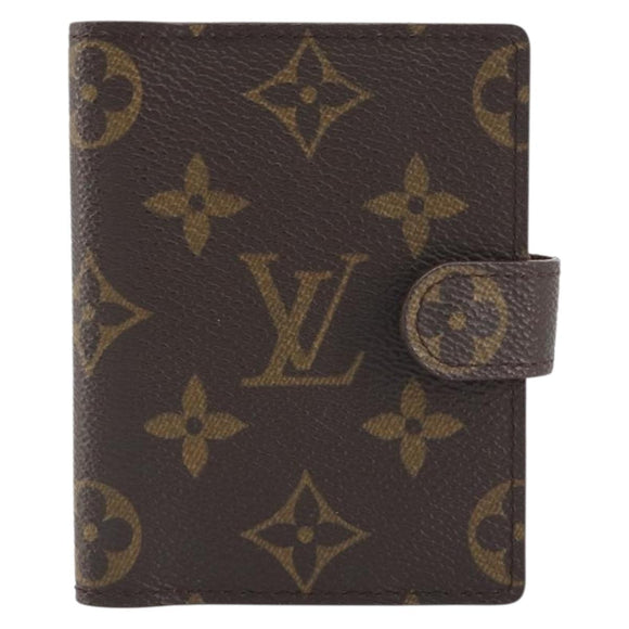 LOUIS VUITTON Monogram Agenda Mini Day Planner Cover R20007 LV Auth 195939