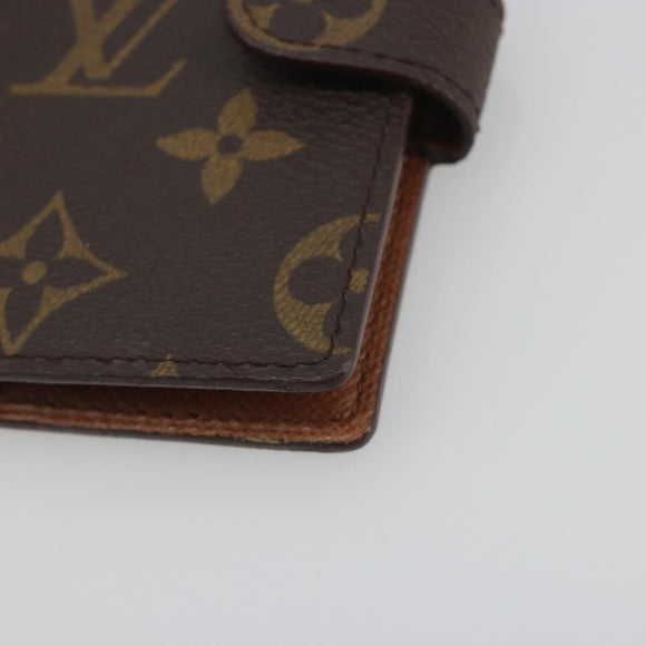LOUIS VUITTON Monogram Agenda Mini Day Planner Cover R20007 LV Auth 195939