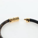 LOUIS VUITTON Monogram Brassle Daily Confidential Bracelet M6431 LV Auth 195941M-10