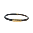 LOUIS VUITTON Monogram Brassle Daily Confidential Bracelet M6431 LV Auth 195941M-13