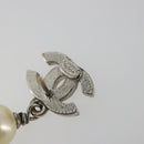 CHANEL COCO Mark Pierce metal Silver CC Auth 195942A-11