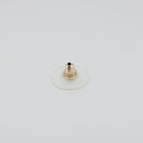 CHANEL COCO Mark Pierce metal Silver CC Auth 195942A-13
