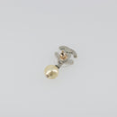 CHANEL COCO Mark Pierce metal Silver CC Auth 195942A-3