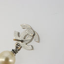 CHANEL COCO Mark Pierce metal Silver CC Auth 195942A-5
