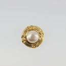 CHANEL Earring metal Gold CC Auth 195943A-2