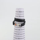 HERMES Papan Bracelet Leather Black Silver Auth 195944M-11