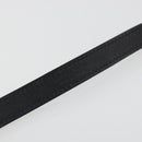 HERMES Papan Bracelet Leather Black Silver Auth 195944M-8