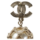 CHANEL COCO Mark Pierce metal Gold Tone CC Auth 195948M-13