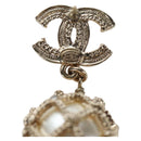 CHANEL COCO Mark Pierce metal Gold Tone CC Auth 195948M-4