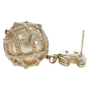 CHANEL COCO Mark Pierce metal Gold Tone CC Auth 195948M-5