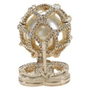 CHANEL COCO Mark Pierce metal Gold Tone CC Auth 195948M-9