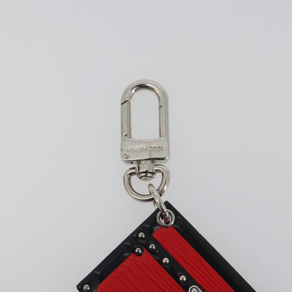 LOUIS VUITTON Epi Bag Charm Petite Malle Bag Charm Red LV Auth 195949M
