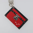 LOUIS VUITTON Epi Bag Charm Petite Malle Bag Charm Red LV Auth 195949M-4