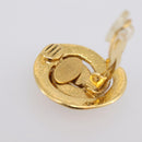 CHANEL Earring metal Gold CC Auth 195950V-11