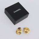 CHANEL Earring metal Gold CC Auth 195950V-12