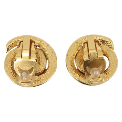 CHANEL Earring metal Gold CC Auth 195950V - 0