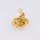 CHANEL Earring metal Gold CC Auth 195950V-6