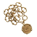 CHANEL Bracelet metal Gold Tone CC Auth 195952V-1