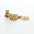 CHANEL Bracelet metal Gold Tone CC Auth 195952V-14