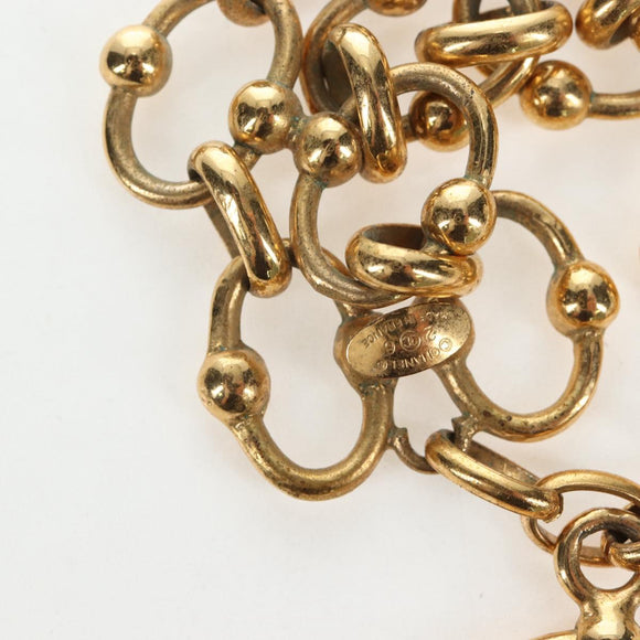 CHANEL Bracelet metal Gold Tone CC Auth 195952V