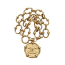 CHANEL Bracelet metal Gold Tone CC Auth 195952V-8