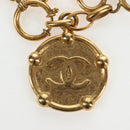 CHANEL Bracelet metal Gold Tone CC Auth 195952V-9