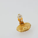 CHANEL Coco Round Earring metal Gold Tone CC Auth 195953V-4