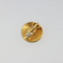 CHANEL Coco Round Earring metal Gold Tone CC Auth 195953V-8