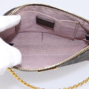 FENDI Zucca Canvas Accessory Pouch PVC Brown Black 8BS073 Auth 195954V-10
