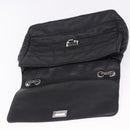 CHANEL Chain Matelasse 2.55 Shoulder Bag Lamb Skin Black Silver CC Auth 195955A-18