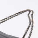 CHANEL Chain Matelasse 2.55 Shoulder Bag Lamb Skin Black Silver CC Auth 195955A-8