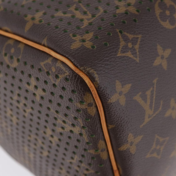 LOUIS VUITTON Monogram Perfo Speedy 30 Hand Bag Green M95181 LV Auth 195957V