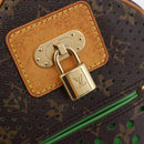 LOUIS VUITTON Monogram Perfo Speedy 30 Hand Bag Green M95181 LV Auth 195957V-17